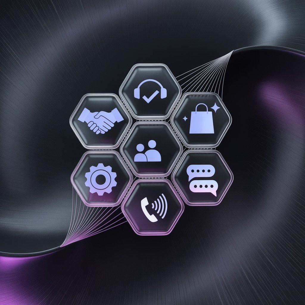 Custom chatbot development services for sales support ecommerce voice AI and messaging platforms